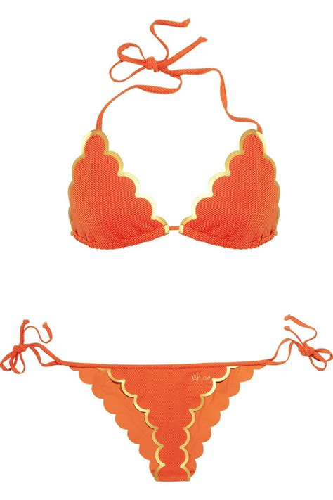 chloe scalloped bikini|Out From Under Chloe Scallop Triangle Bikini Top.